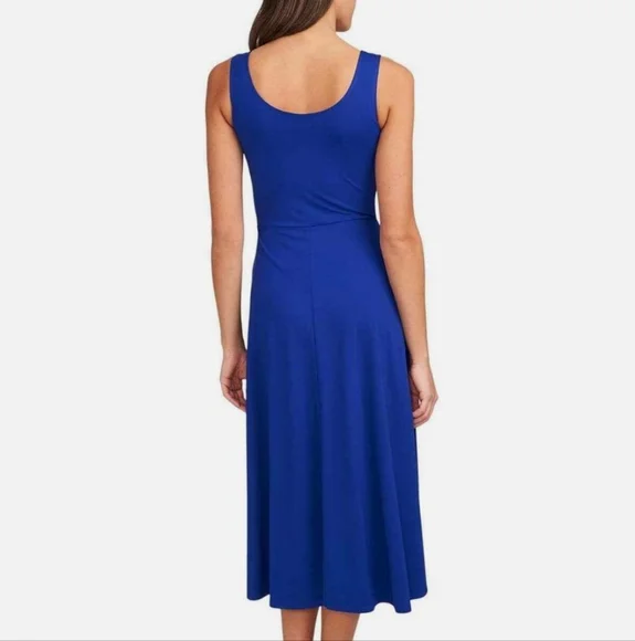 NWT MSK | $79 Scoop Neck Stretch Midi Dress - Picture 2 of 7